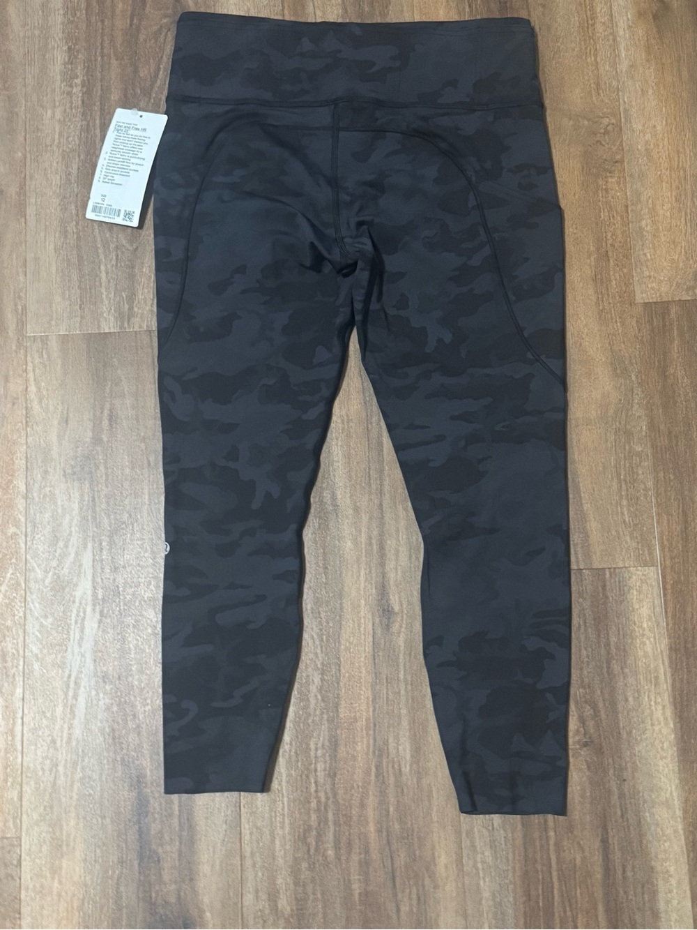 lululemon Fast and Free Camo High-Rise Leggings 25in Size 12 - Picture 2 of 4